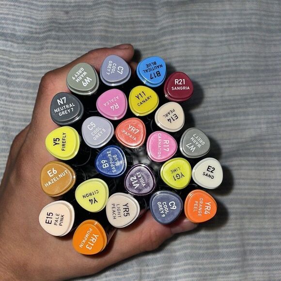 ARTSMITH Illustration Markers (24 Markers!) Dual Tip Artist Drawing Professional - Picture 3 of 8